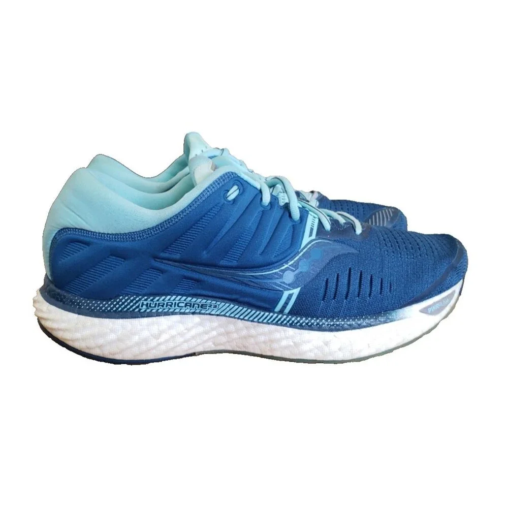 Saucony Hurricane 22 Sneakers Women's Size 10.5 Blue Training Running Shoe